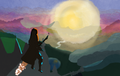 witch at golden hour